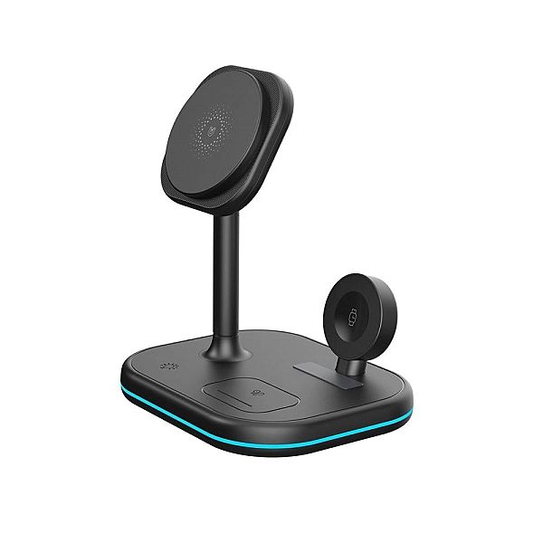 Tech-Protect Qi15W-A27/3In1 Magnetic Magsafe Wireless Charger Black