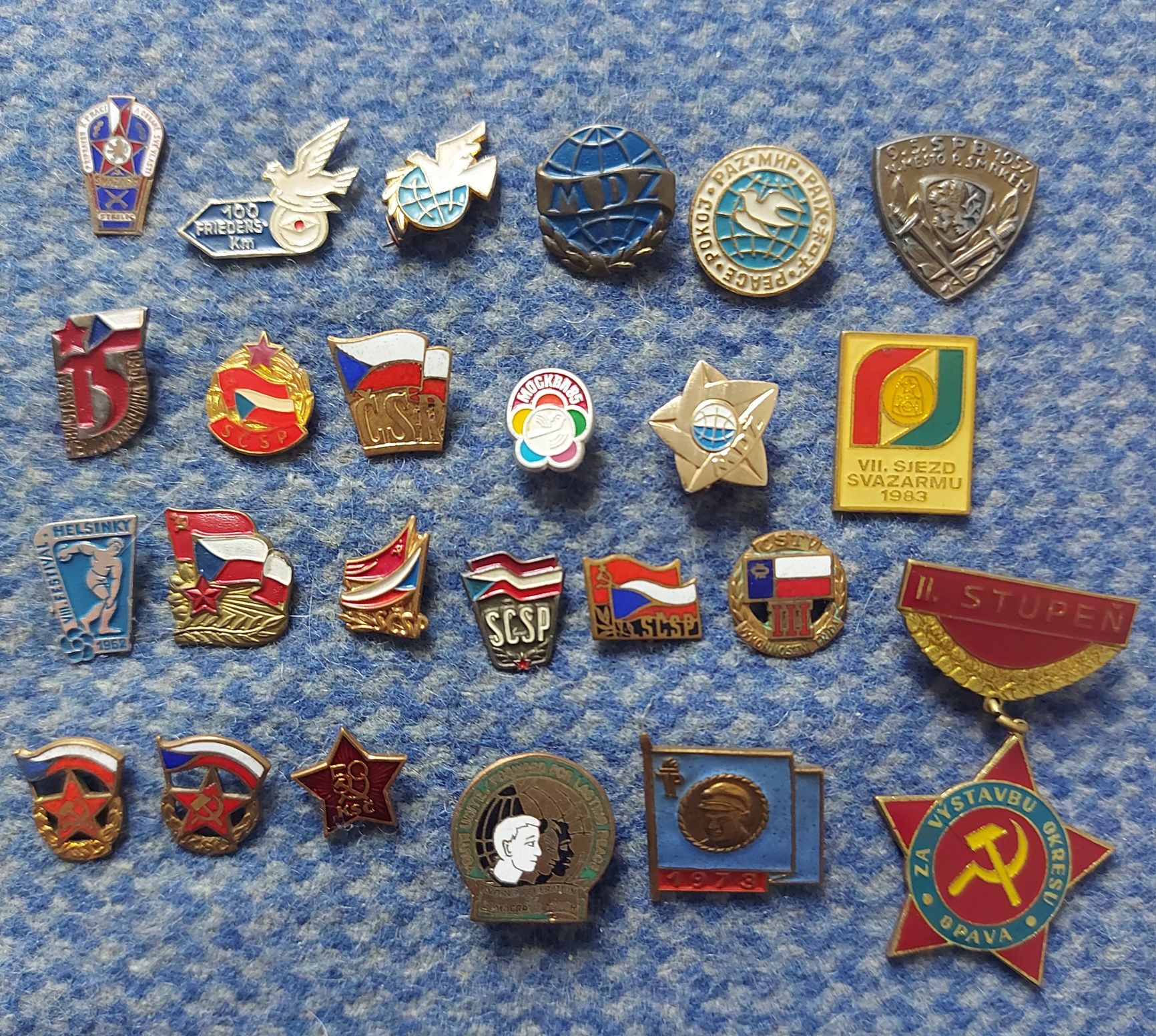 odznaki komunizm, organizacje,festiwale młodzieży PRL