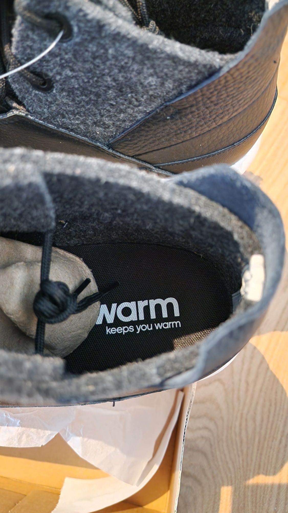 Adidas Zappan II Winter MID buty zimowe trekkingowe skóra filc