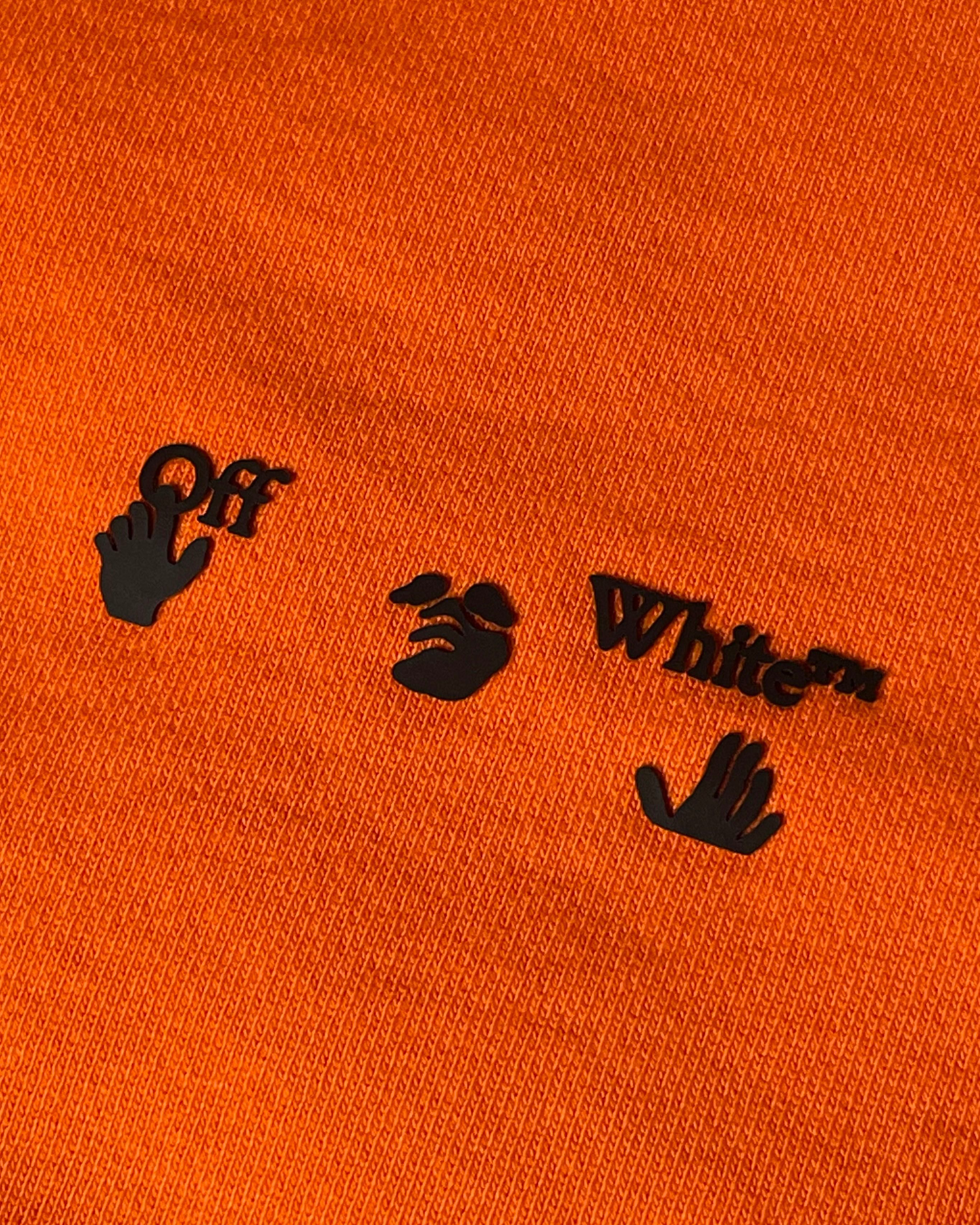 Кофта Off-White Diag Ow Logo Slim Sweatshirt Orange (new) | ORIGINAL