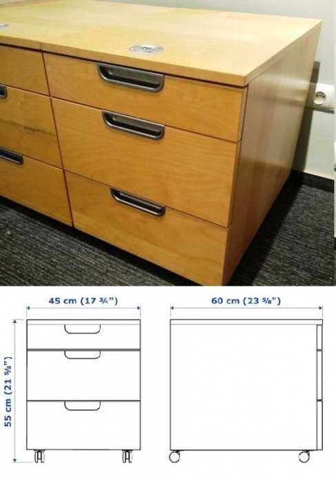 Kontenerek / komoda na kółkach / GALANT IKEA