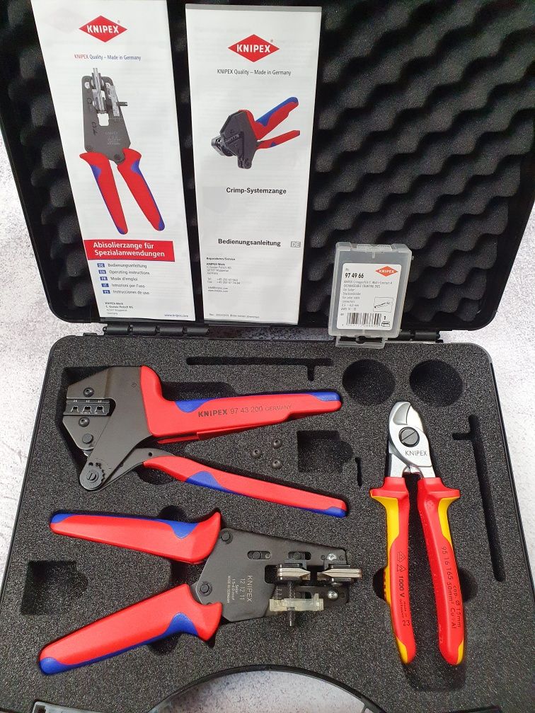 Knipex для опрессовки и обжима контактных гильз.Прес- кліщі. Кримпер .