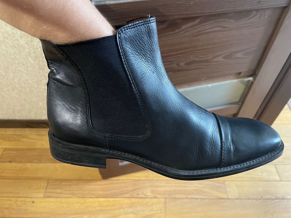 Мужские ботинки челсы marc из натуральной кожи оригинал