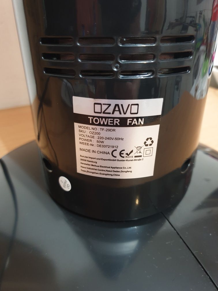 Wentylator wieżowy Ozavo TF29DR 50W czarny
Stan:
POWYSTAWOWE
SPRAWNE
W