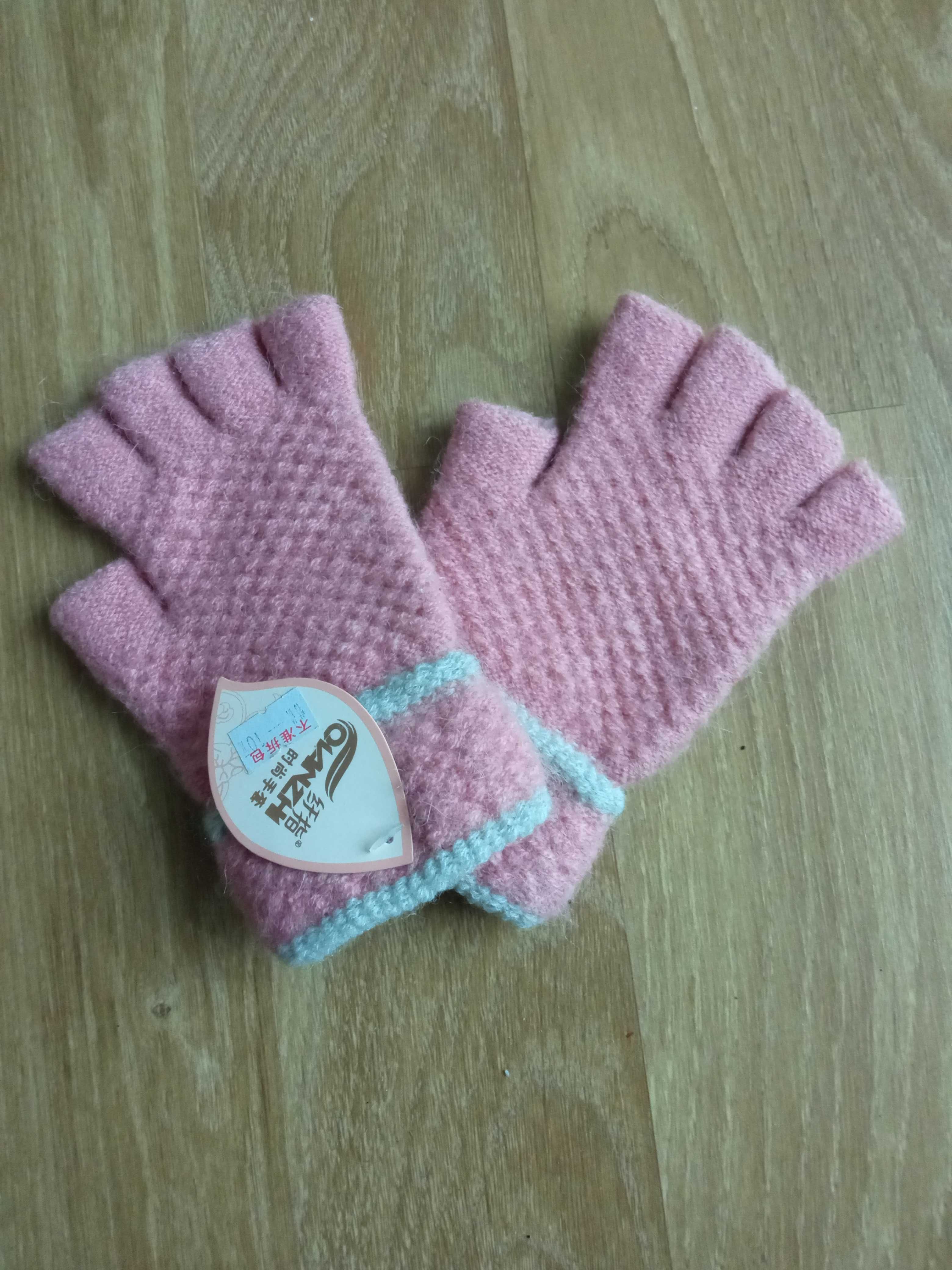 Nowe rękawiczki wiosenne jesienne zimowe  bez palców rozmiar 8