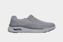 Оригінальні чоловічі мокасини skechers / мокасини сірого кольору