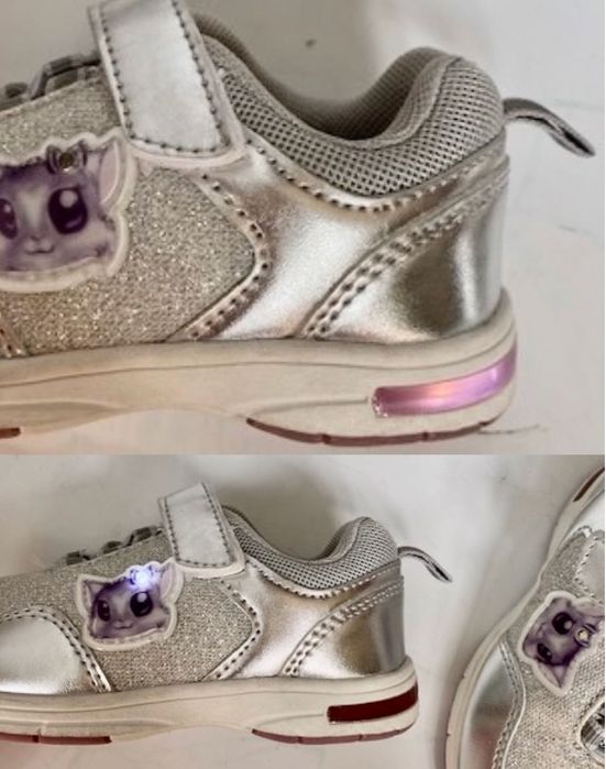 Świecące buty, świecąca podeszwa, Led, brokat, kotek NOWE rozmiar 24