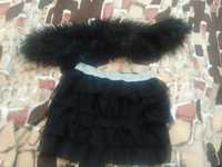 Юбка чорна Костюм кішка 116 122 дитячий карнавальний юбка чорна  H/M д