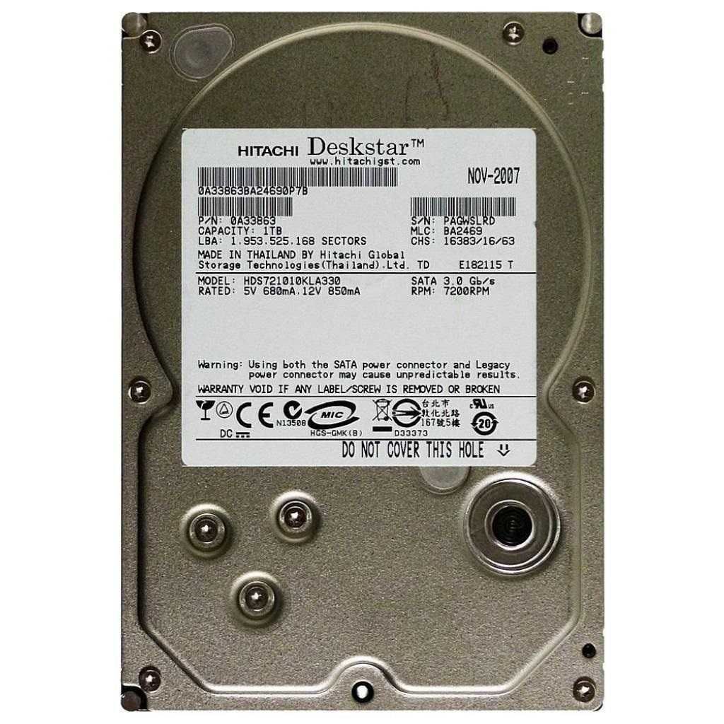 Жесткий диск Hitachi 1 tb 7200 rpm