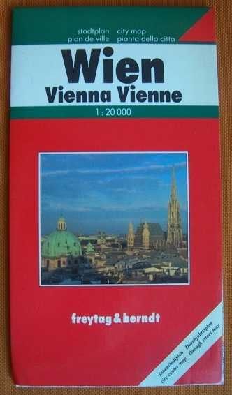 Wiedeń, Amsterdam, Sycylia, Trakaj mapy przewodniki foldery
