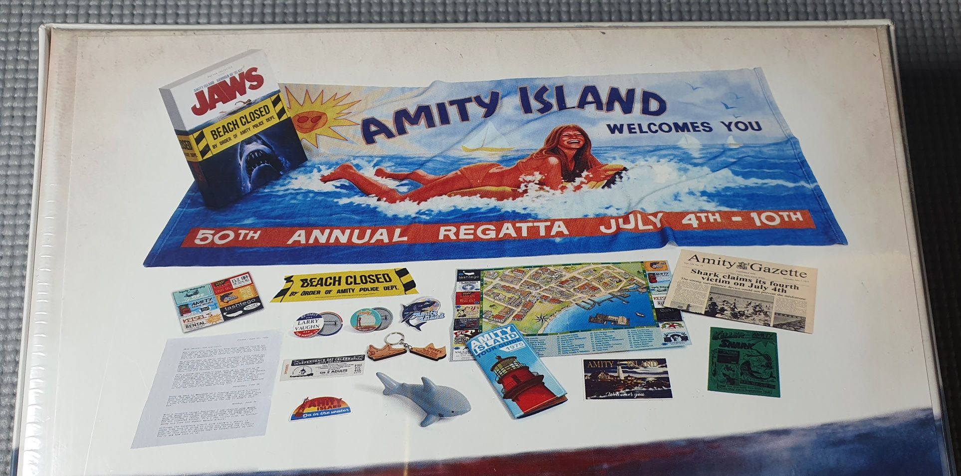 "Jaws" /"Szczęki" duży Box pełen gadżetów z filmu