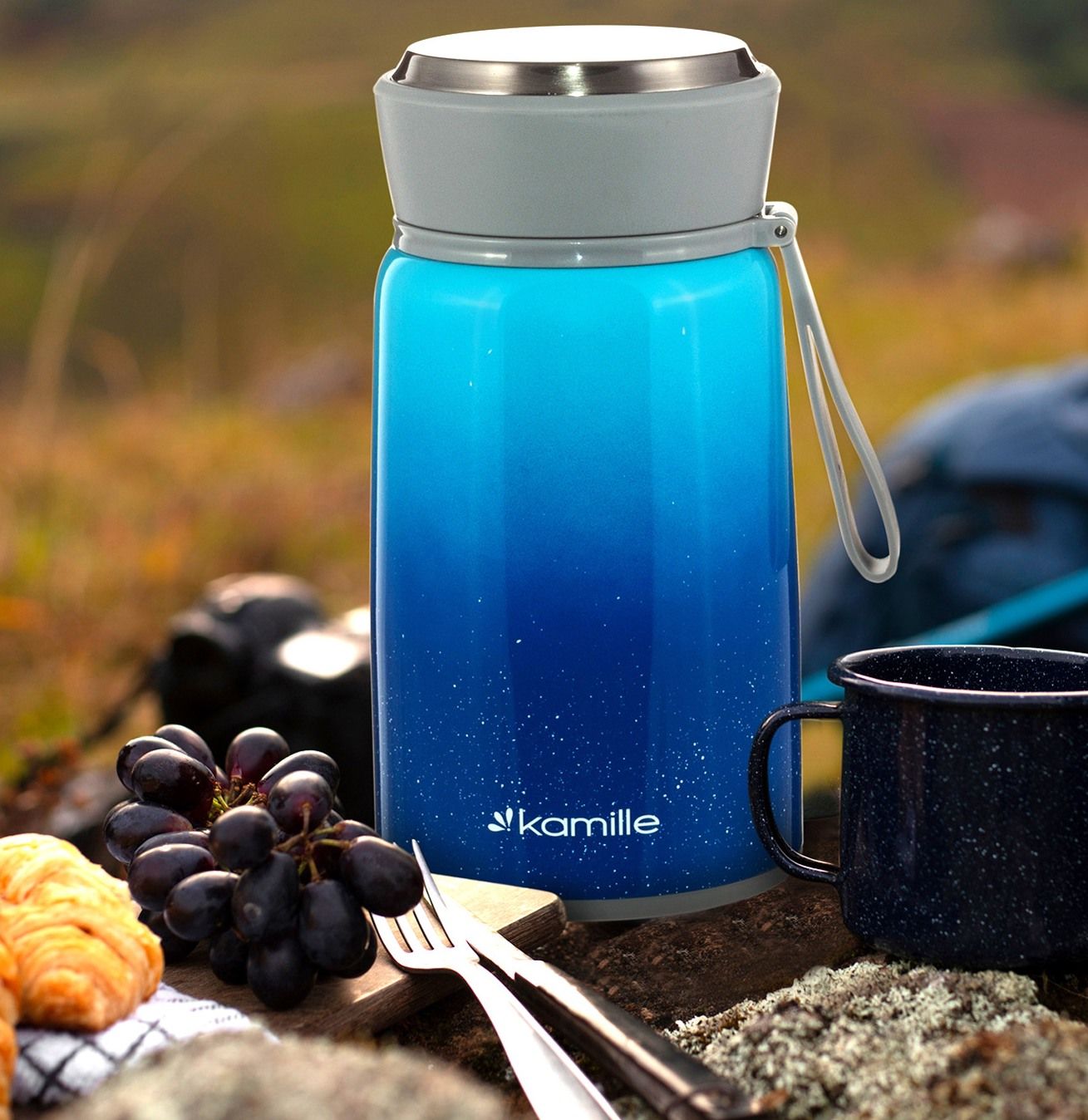 Termos Obiadowy Na Zupę Pojemnik Z Łyżką 800 Ml