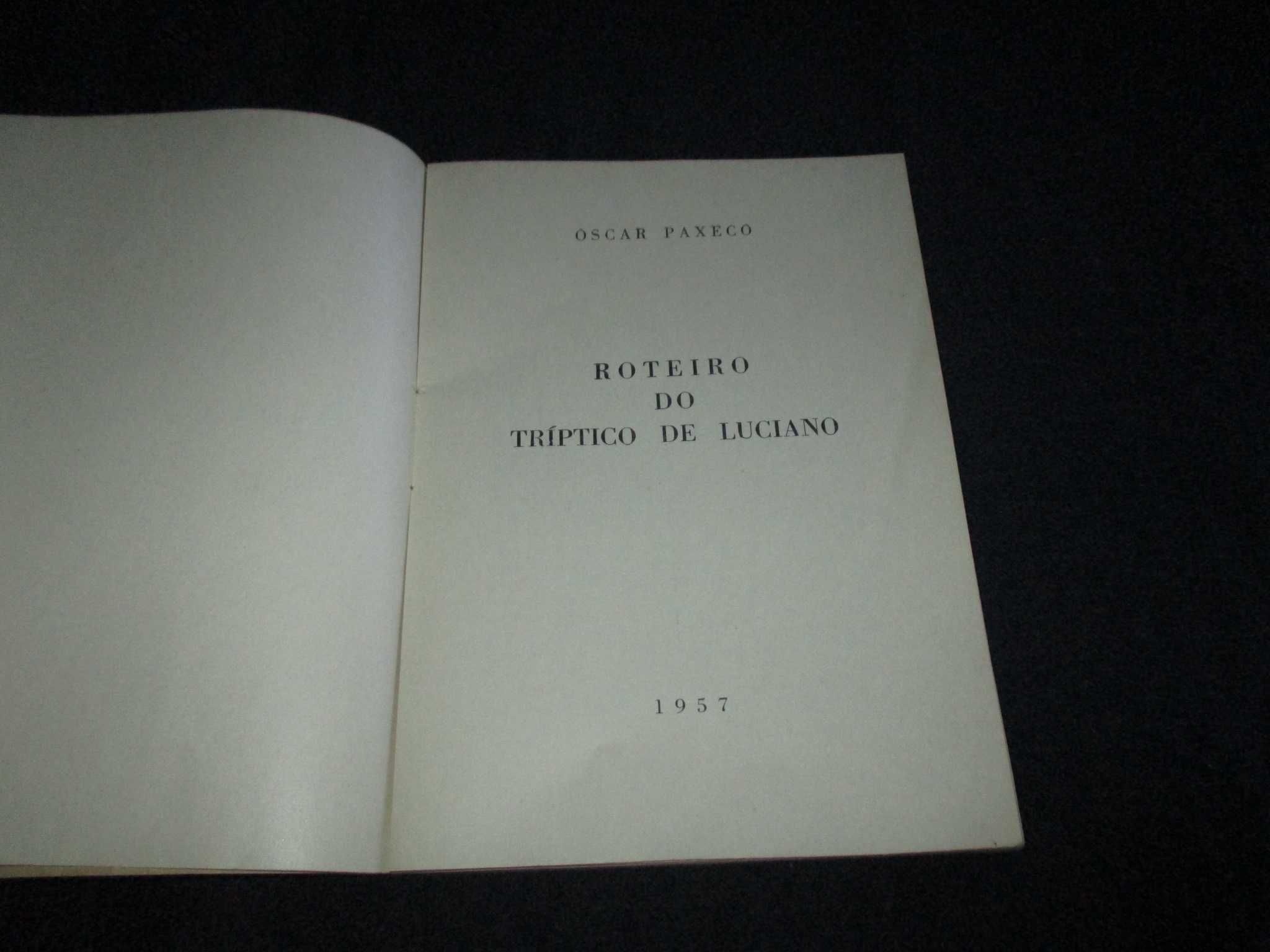 Livro Roteiro do Tríptico de Luciano Oscar Paxeco 1ª edição 1957