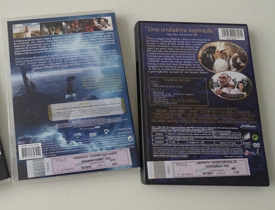 DVD - Dr. Parnassus - RARO