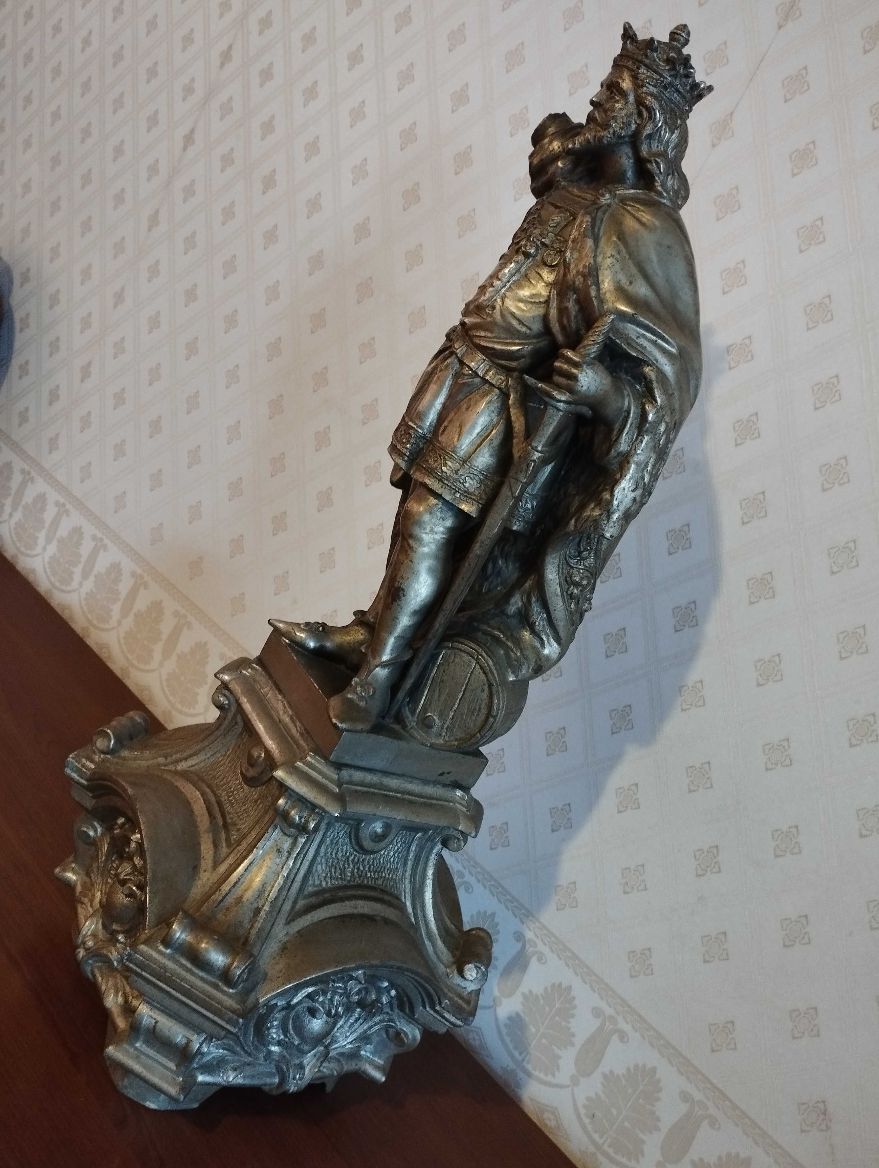 Скульптура антикварная Король, металл, 10 кг