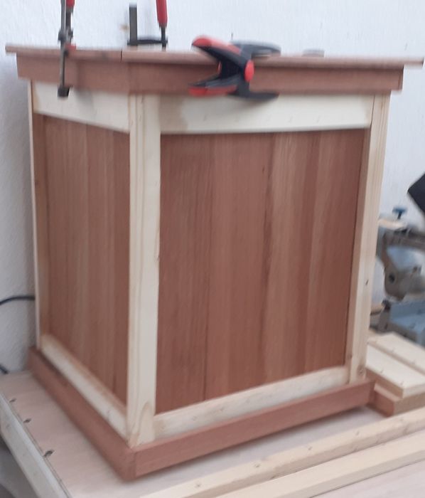 JARDINEIRA VASO mogno e pinho