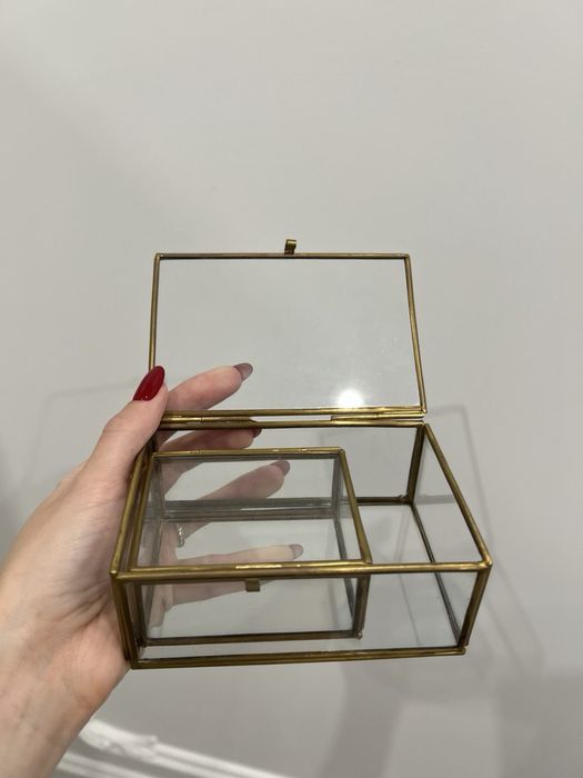 Комплект скляних шкатулок