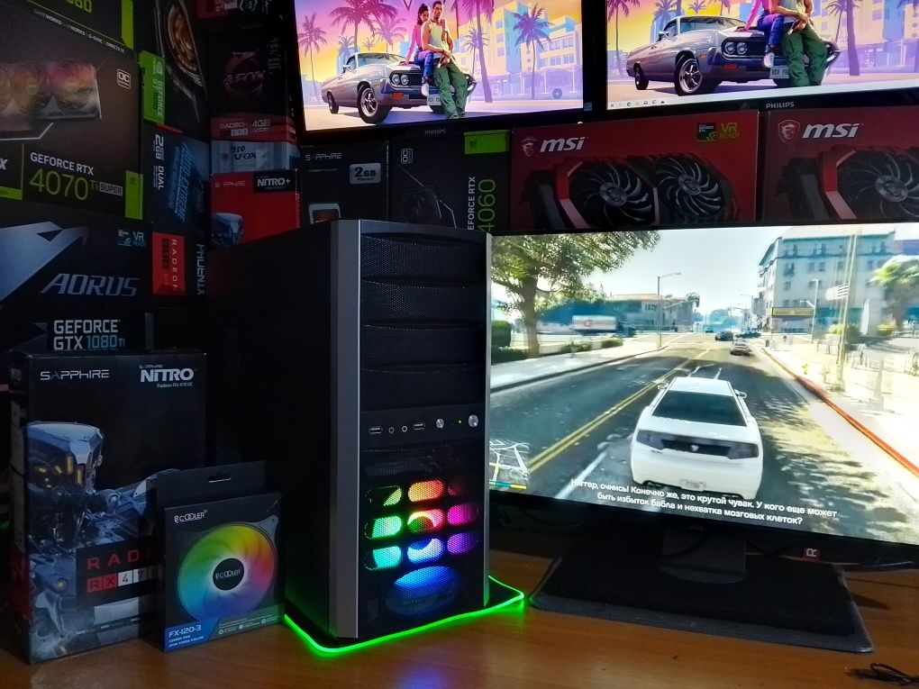 Rx470 4 гб Игровой системный блок,пк,компьютер.GTA.WOT,RDR