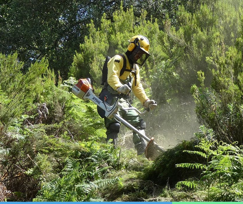 Limpeza de terrenos com Roçadora