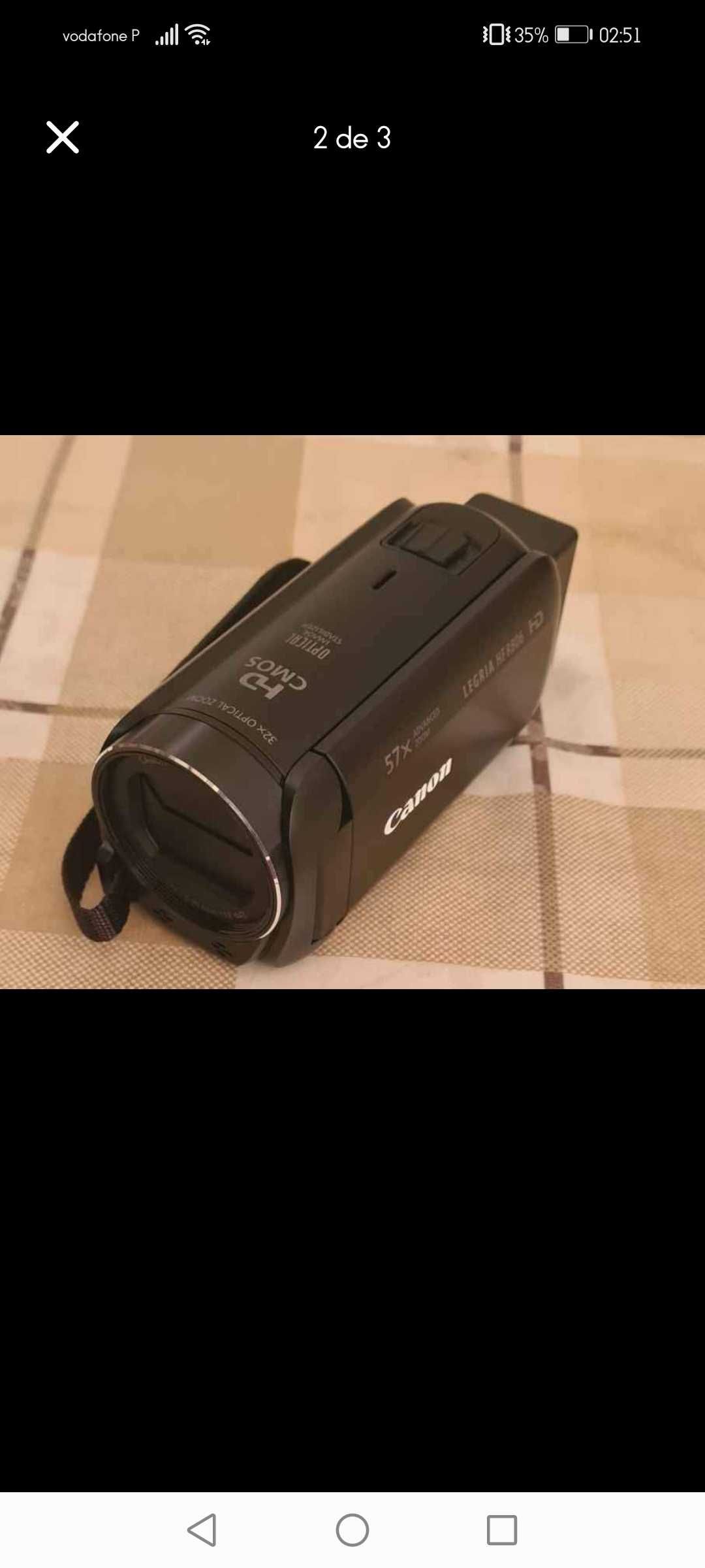 Máquina filmar Canon