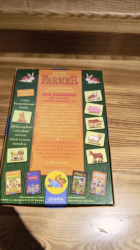 Gra Farmer gra Super Farmer UNIKAT zwierzątka
