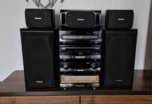 Wieża Technics CA-10, wieża, kolumny, cd, wzmacniacz, tuner, deck