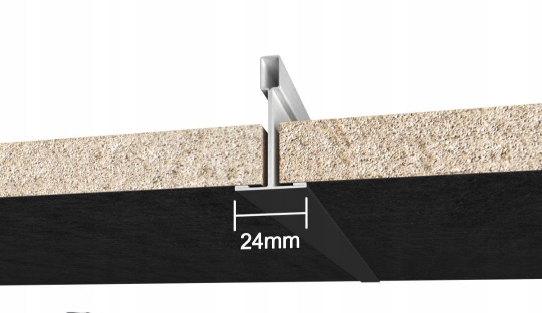 Płyta sufitowa czarna AMF Alpha SK 600x600x19 mm konstrukcja sufit