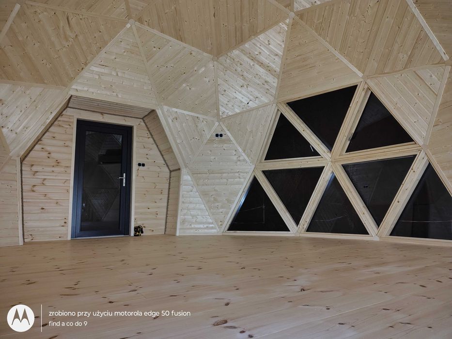 Kopuła całoroczna, glamping, domek letniskowy sala warsztatowa