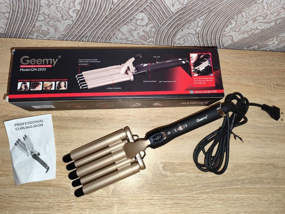 Плойка для волосся п'ять хвиль Geemy