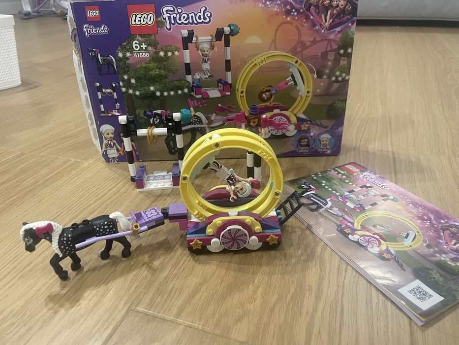Lego friends 41686 Magiczna akrobatyka uzywane komplet + gratis