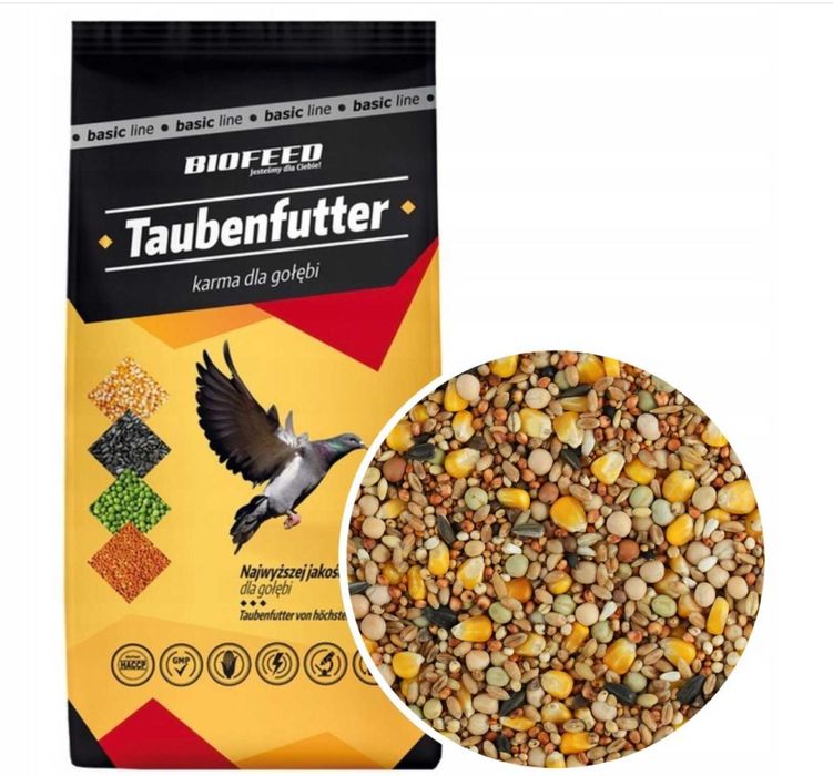 Корм для розведення голубів голубей biofeed taubenfutter 25кг Польща