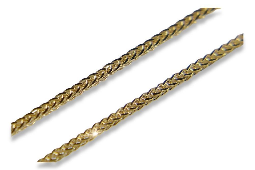 Złoty łańcuszek 14k żółte złoto Lisi ogon cc036y 55cm 2,25 mm Gdańsk