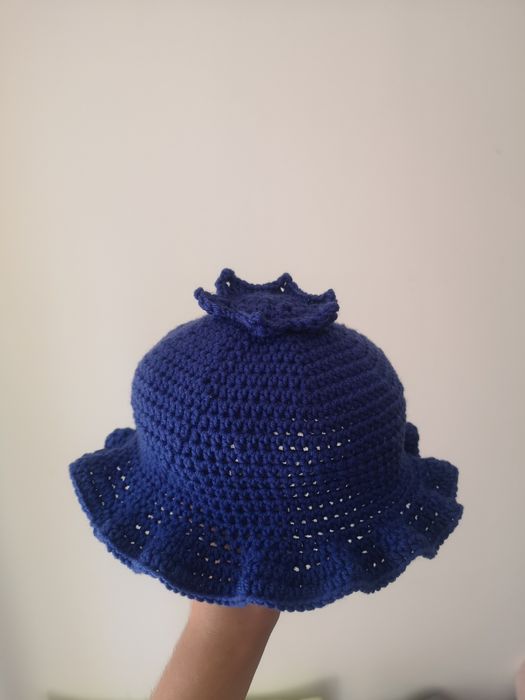 Czapeczka kapelusz borówka/jagoda