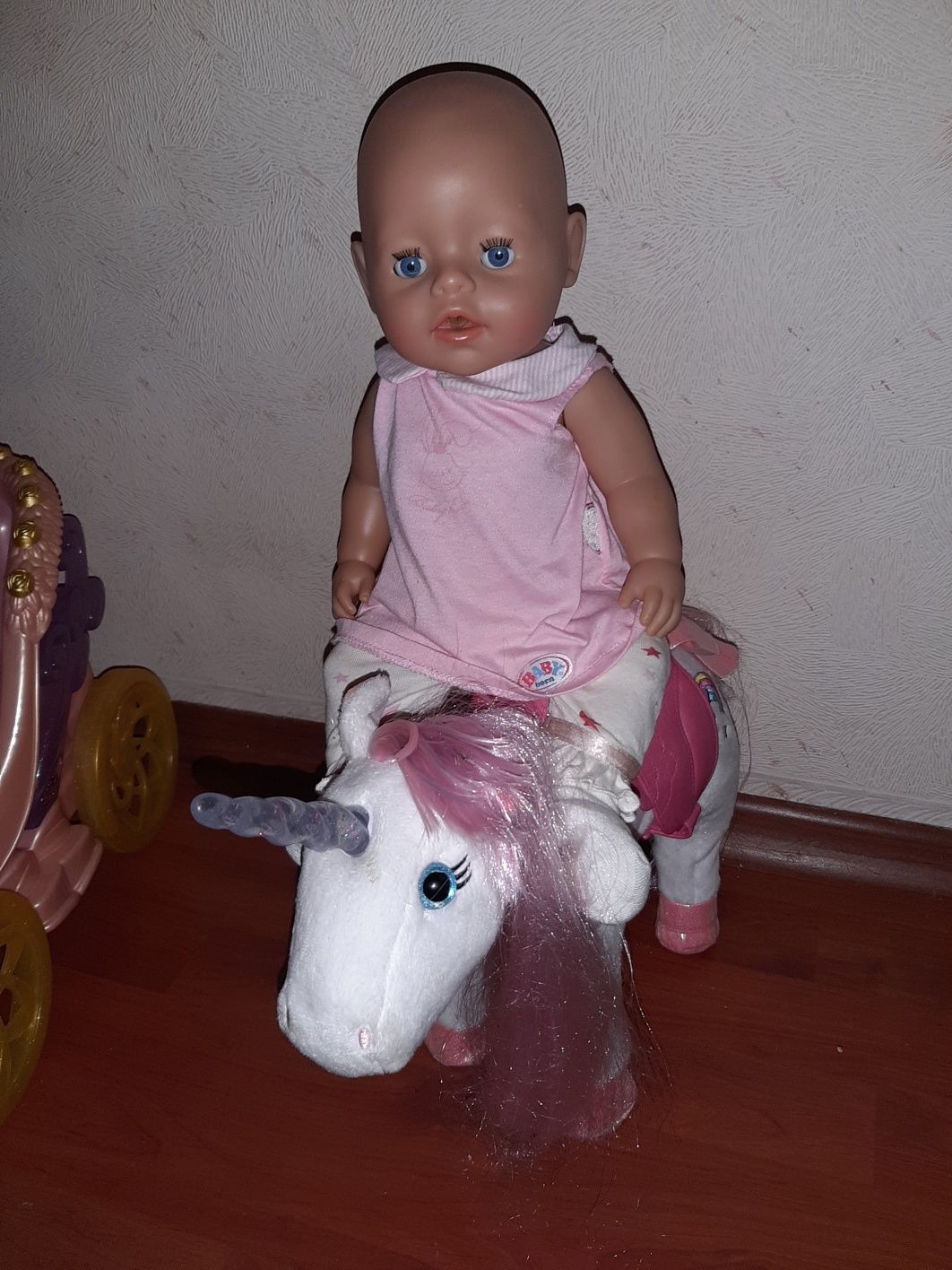 BABY born  Казковий Єдиноріг та карета для бебі борн