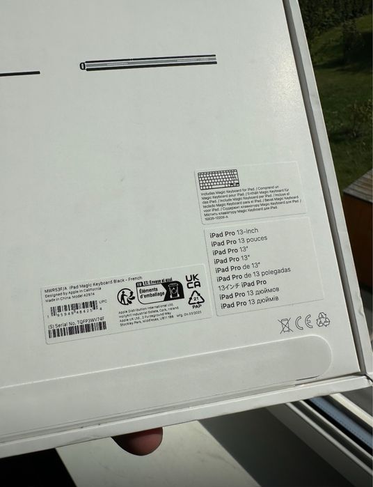 Apple Magic Keyboard MWR53F/A A2974 francuska Czarna