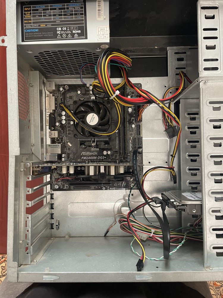 ПК 4 ядра / 16 ГБ DDR3 / 1 ТБ HDD / Asrock FM2+ / БЖ 500W