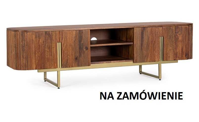 Komoda Vilas szafka RTV z drewna mango 180x40x45cm Bizzotto
