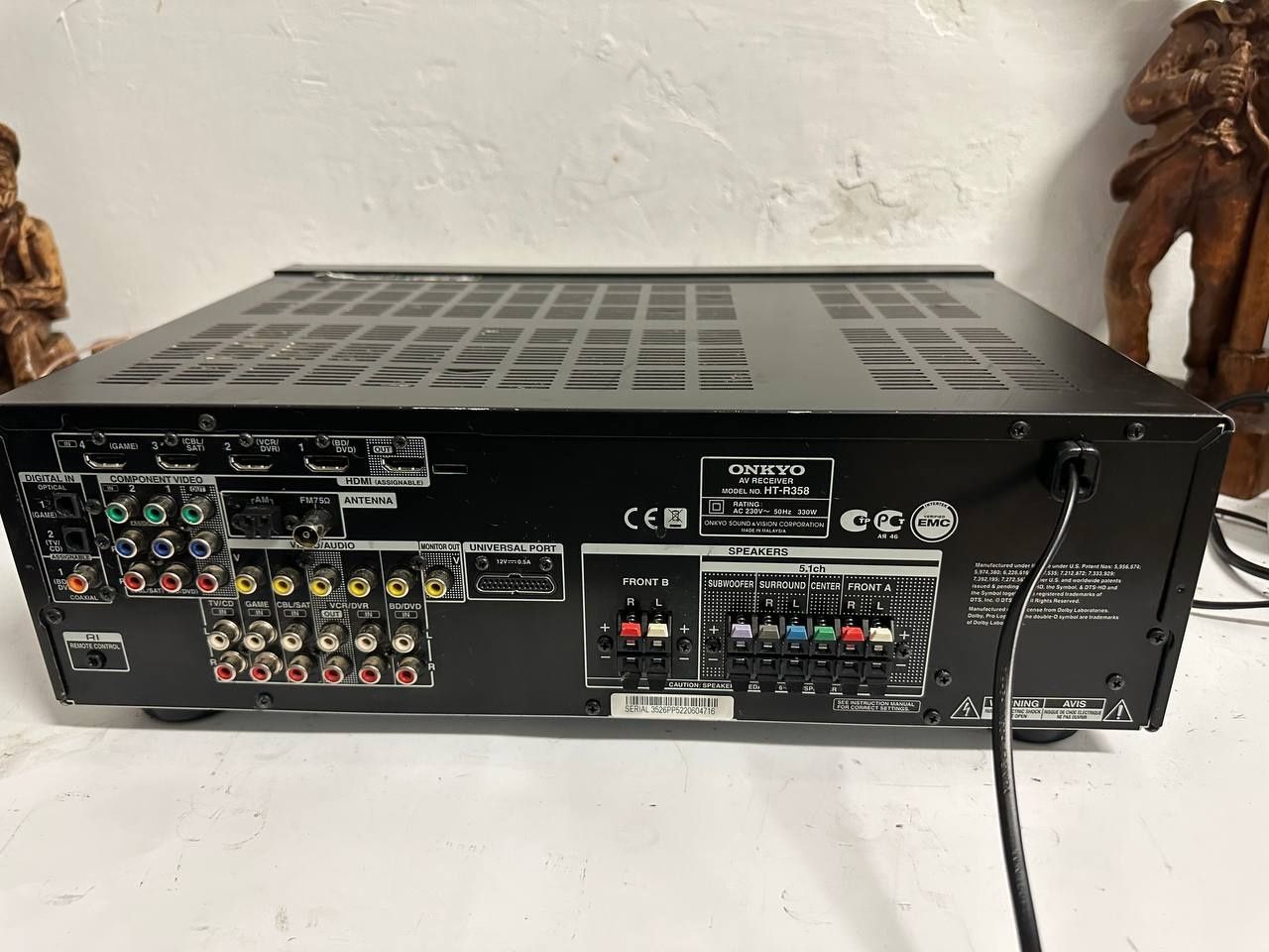 5.1 AV Amplituner Onkyo HT R 358 125 Wat HDMI