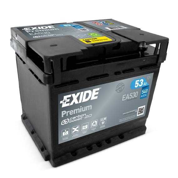 Akumulator Exide Premium 53Ah 540A PRAWY PLUS