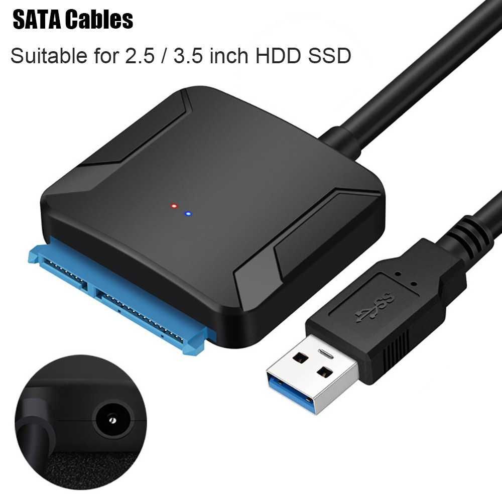 Adapter SSD/HDD 2,5'' 3,5'' SATA-USB 3.0 + zasilacz. Fabrycznie nowe.