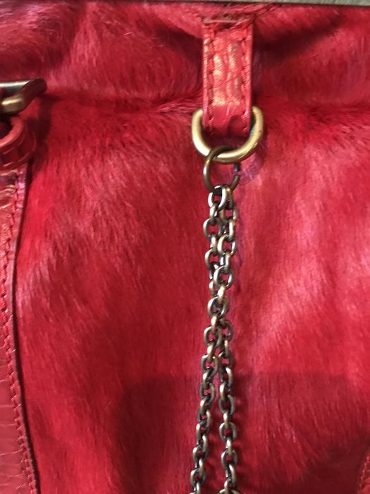 Сумка червона натуральна шкіра