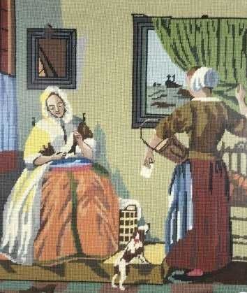 Tapeçaria 1975 em moldura Ornamentada