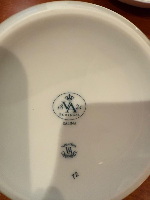 Serviço de mesa Vista Alegre Salina