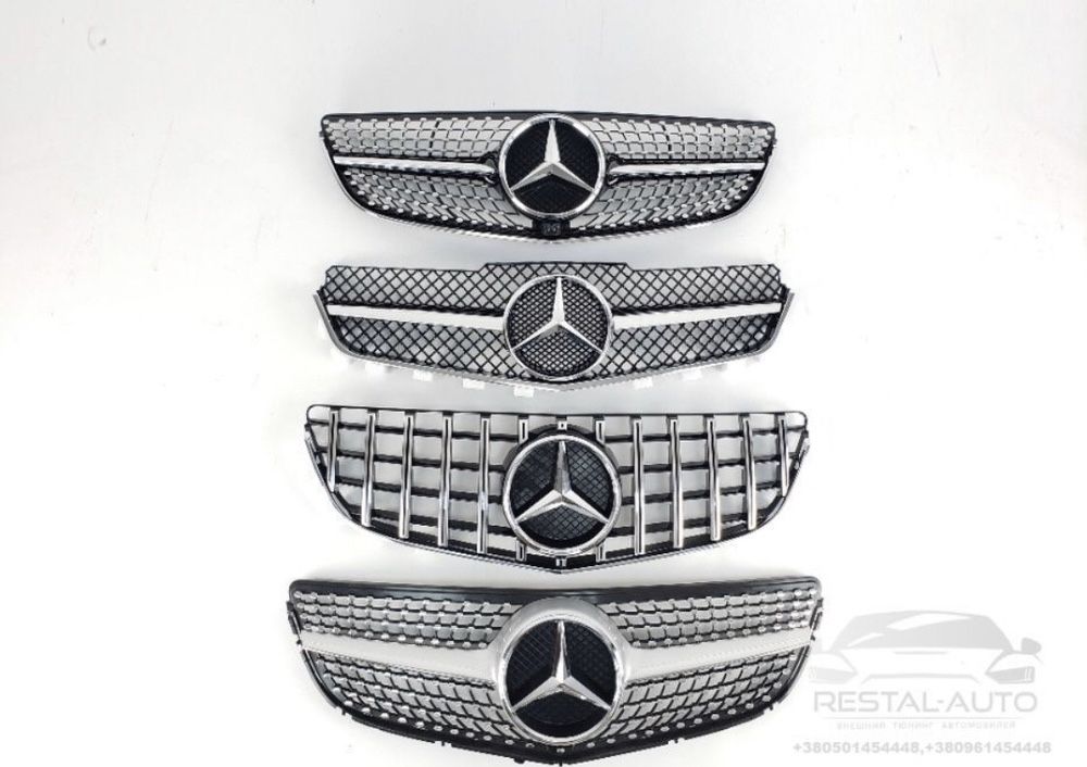 Решетка радиатора Mercedes 2000-2020 мерседес