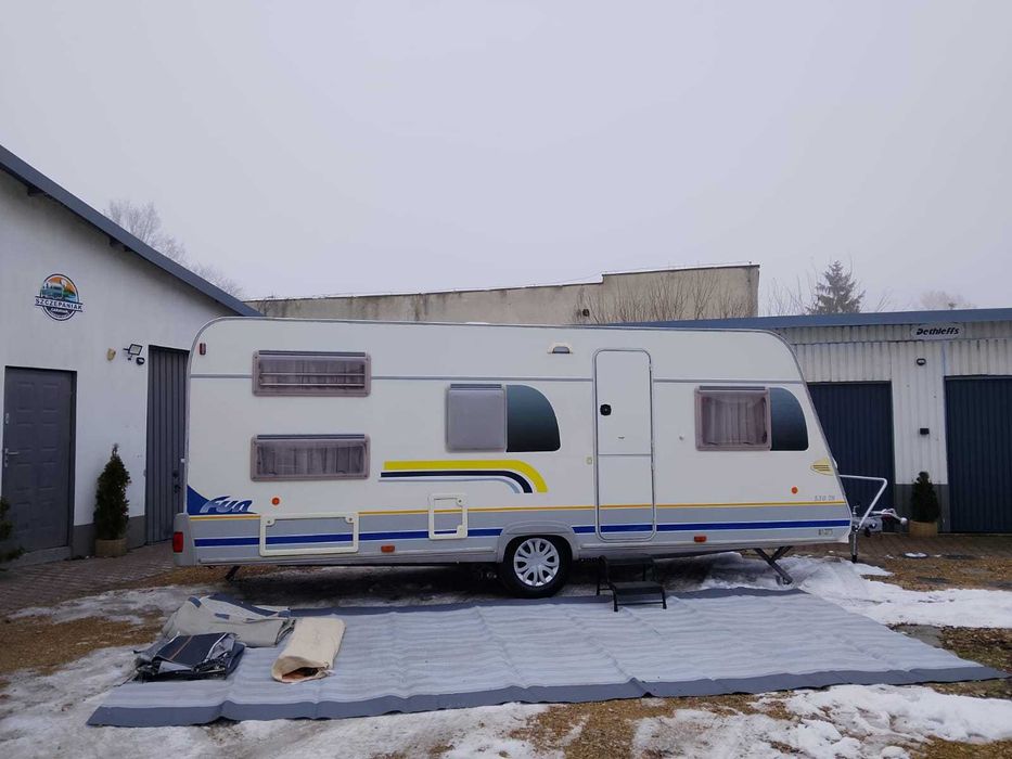 Burstner-530TK.Dmc 1360kg.Przedsionek-Mover-klima.Łóżko Pietrowe.