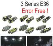KIT COMPLETO 16 LAMPADAS LED INTERIOR PARA BMW SERIE 3 E36 SEDAN COUPE M3 316I 318I 320I 323I 323IS