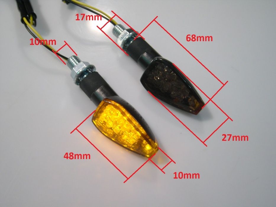 Piscas LED para mota