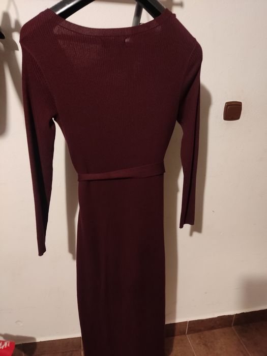 Śliwkowa sukienka dzianinowa długa mohito XL 42 i 44 i 46 jak nowa