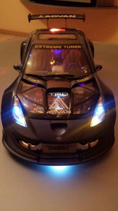 model Toyota Celica Skala 1:12 tunning led