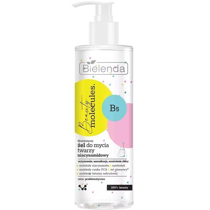 Bielenda Beauty molekularny niacynamidowy żel do mycia twarzy 195g